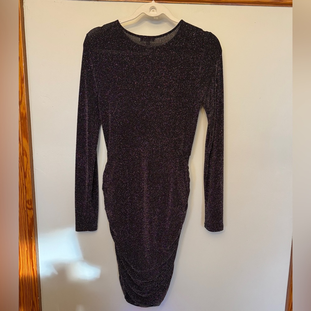 Leith Long Sleeve Midi Sparkle Dress - Picture 5 of 7